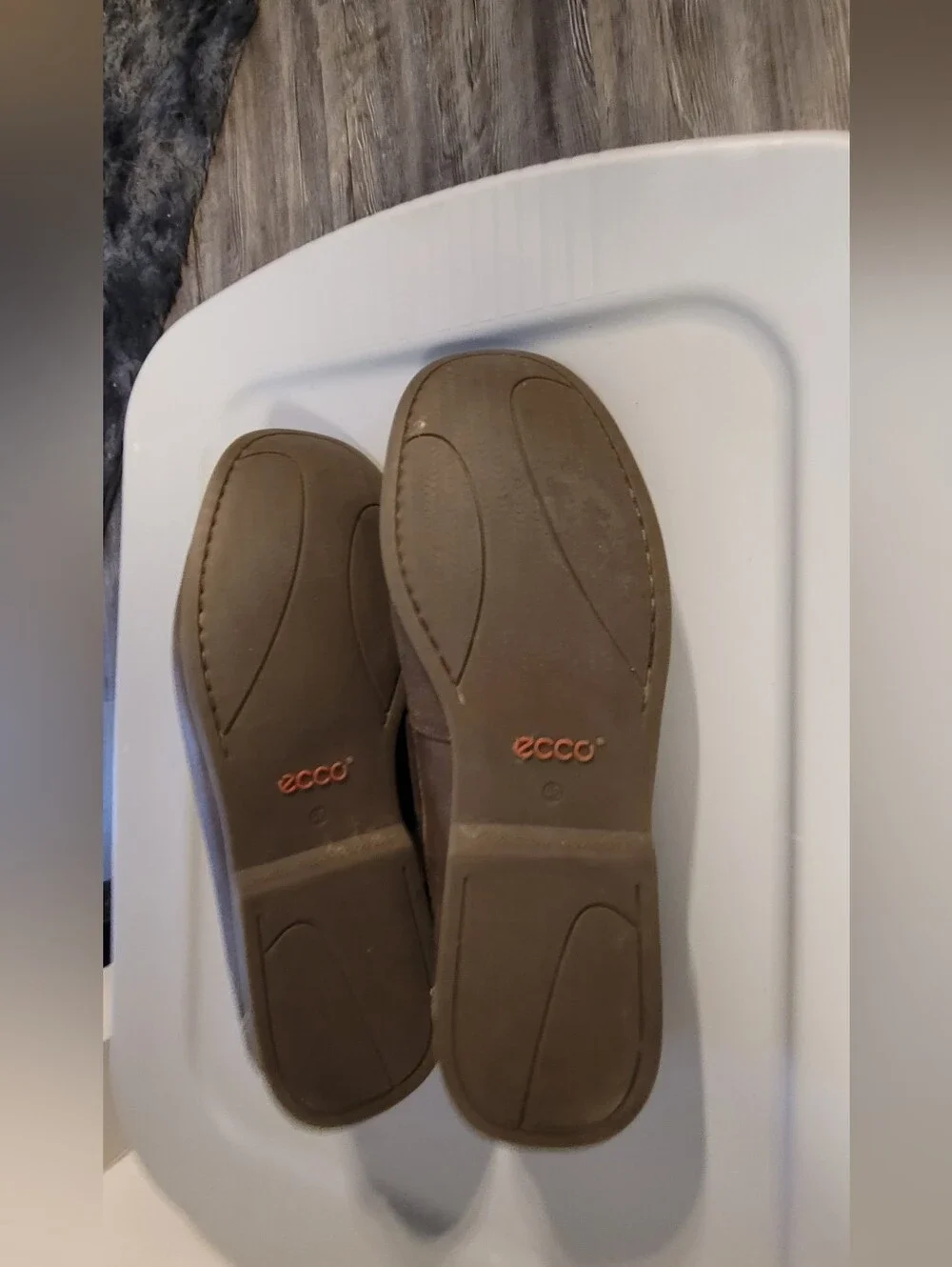 ECCO 46/12m Men's Brown Leather Casual Boat Shoes